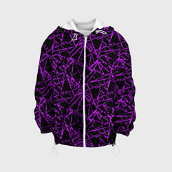 Детская куртка Фиолетово-черный абстрактный узор