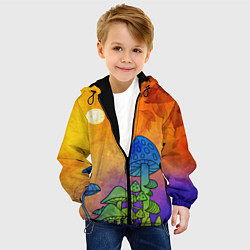 Куртка с капюшоном детская Заколдованный лес, цвет: 3D-черный — фото 2