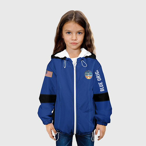 Детская куртка Blue origin Костюм астронавта / 3D-Белый – фото 3