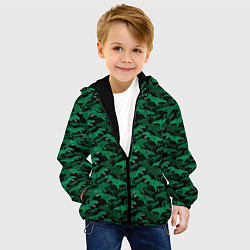Куртка с капюшоном детская Динозавры, цвет: 3D-черный — фото 2