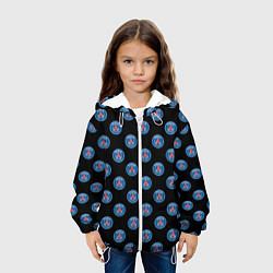 Куртка с капюшоном детская ПСЖ ПАТТЕРН PSG PATTERN, цвет: 3D-белый — фото 2