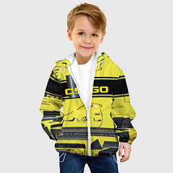Куртка с капюшоном детская CS GO YELLOW SKIN, цвет: 3D-белый — фото 2