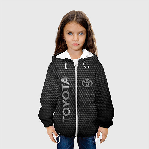 Детская куртка TOYOTA STEEL HONEYCOMBS / 3D-Белый – фото 3
