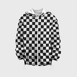 Куртка с капюшоном детская Шахматист, цвет: 3D-белый