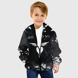 Куртка с капюшоном детская BON JOVI БОН ДЖОВИ, цвет: 3D-черный — фото 2