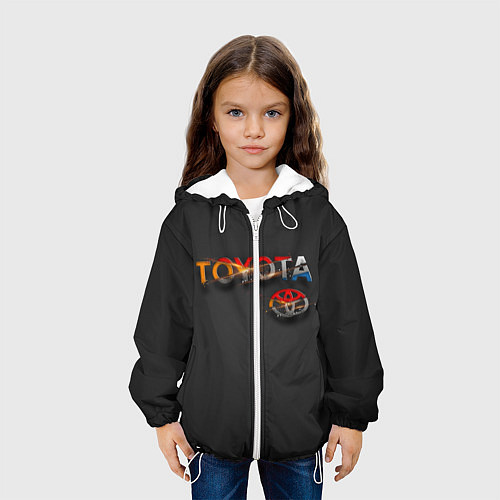 Детская куртка TOYOTA SHARDS / 3D-Белый – фото 3