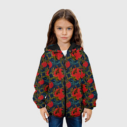Куртка с капюшоном детская Карпы, цвет: 3D-черный — фото 2