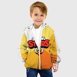 Куртка с капюшоном детская BRAWL STARS - БРАВЛ СТАРС, цвет: 3D-белый — фото 2