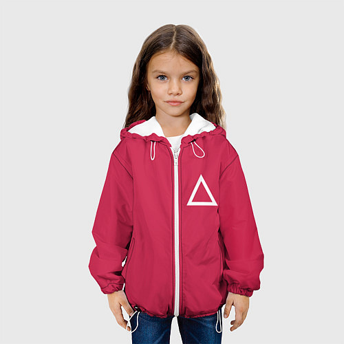 Детская куртка Треугольник / 3D-Белый – фото 3