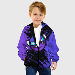 Куртка с капюшоном детская Geometry Dash, цвет: 3D-черный — фото 2
