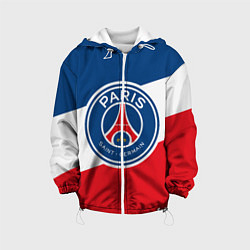 Куртка с капюшоном детская Paris Saint-Germain FC, цвет: 3D-белый