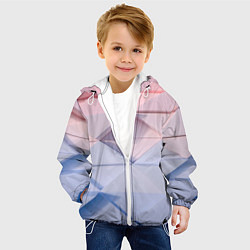 Куртка с капюшоном детская Треугольники для тебя, цвет: 3D-белый — фото 2