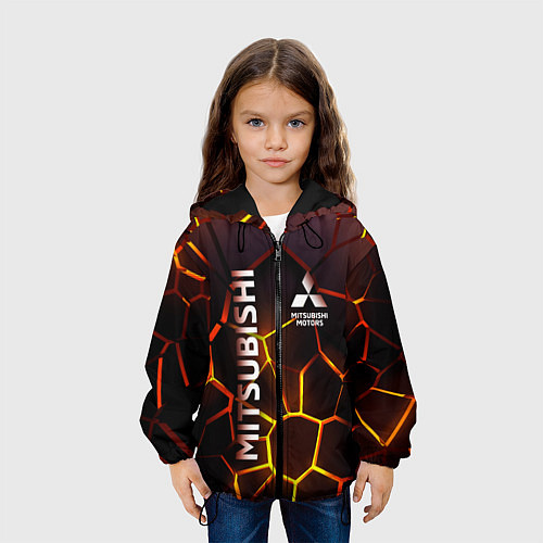 Детская куртка Митсубиси подсветка 3D плит / 3D-Черный – фото 3