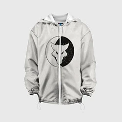 Куртка с капюшоном детская Лунные волки ранний лого цвет легиона, цвет: 3D-белый