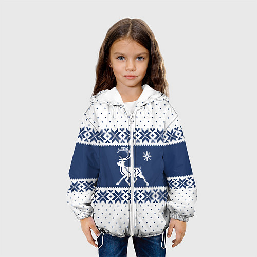 Детская куртка Северный Олень звезда / 3D-Белый – фото 3