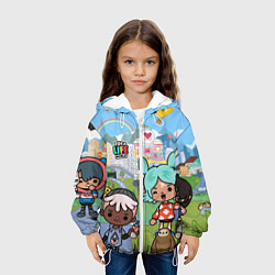 Куртка с капюшоном детская Toca Life World, цвет: 3D-белый — фото 2