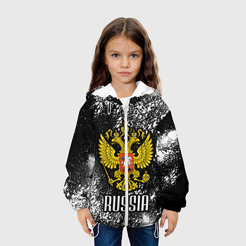 Детская куртка Russia / 3D-Белый – фото 3