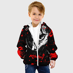 Куртка с капюшоном детская ГАТС БЕРСЕРК BERSERK, цвет: 3D-белый — фото 2