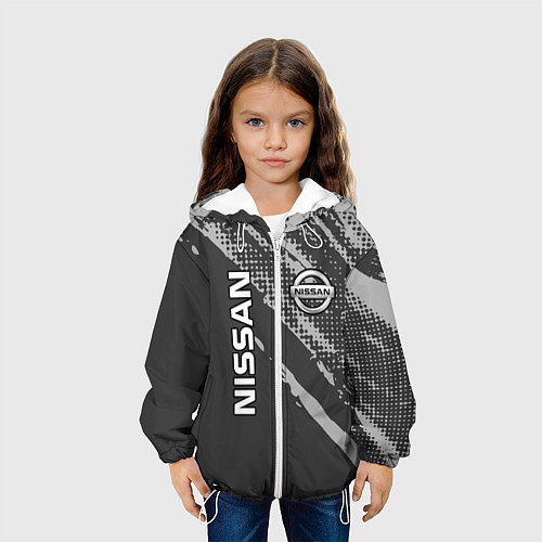 Детская куртка Nissan Car Ниссан / 3D-Белый – фото 3