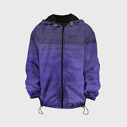Куртка с капюшоном детская Фиолетовые краски, цвет: 3D-черный