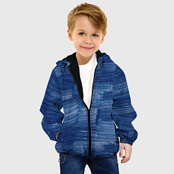Куртка с капюшоном детская Акриловые мазки, цвет: 3D-черный — фото 2