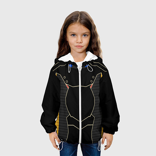 Детская куртка КИБЕРНЕТИЧЕСКИЙ КОСТЮМ CYBER UNIFORM / 3D-Белый – фото 3