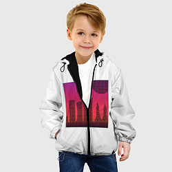 Куртка с капюшоном детская QR-Town, цвет: 3D-черный — фото 2