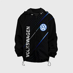 Куртка с капюшоном детская Volkswagen, sport style, цвет: 3D-черный