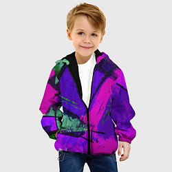 Куртка с капюшоном детская Фиолетово!, цвет: 3D-черный — фото 2