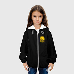 Куртка с капюшоном детская GOLDEN STATE WARRIORS BLACK STYLE, цвет: 3D-белый — фото 2