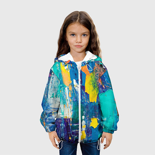 Детская куртка Краской по ткани / 3D-Белый – фото 3