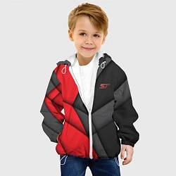 Куртка с капюшоном детская ST FORD спина, цвет: 3D-белый — фото 2