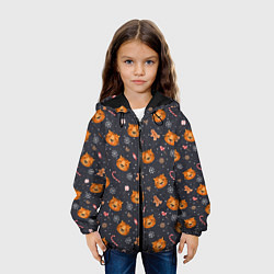 Куртка с капюшоном детская Новогоднее настроение 2022, цвет: 3D-черный — фото 2