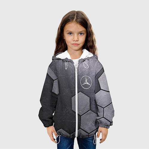 Детская куртка Mercedes-Benz vanguard pattern / 3D-Белый – фото 3
