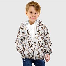 Куртка с капюшоном детская Джек Рассел Терьер, цвет: 3D-белый — фото 2