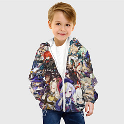 Куртка с капюшоном детская ПЕРСОНАЖИ GENSHIN IMPACT ЦВЕТНОЙ, цвет: 3D-белый — фото 2
