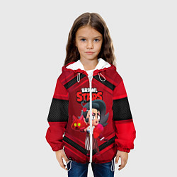 Куртка с капюшоном детская LOLA red black 3D, цвет: 3D-белый — фото 2