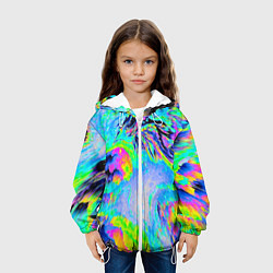 Куртка с капюшоном детская ААА яркий узор, цвет: 3D-белый — фото 2