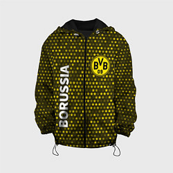 Куртка с капюшоном детская БОРУССИЯ - Звезды, цвет: 3D-черный