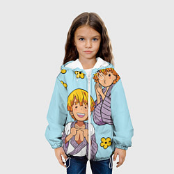 Куртка с капюшоном детская Зеницу Хашибира :3, цвет: 3D-белый — фото 2
