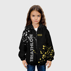 Куртка с капюшоном детская Triathlon Триатлон, цвет: 3D-черный — фото 2