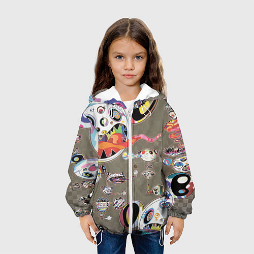 Детская куртка Арт Монстров / 3D-Белый – фото 3