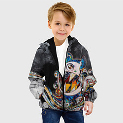 Куртка с капюшоном детская Монстр мышь, цвет: 3D-черный — фото 2