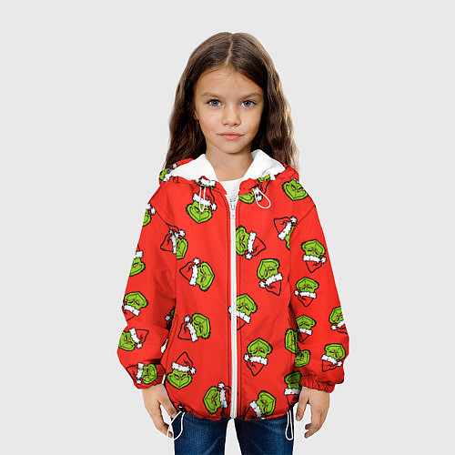 Детская куртка Гринч Похититель Рождества / 3D-Белый – фото 3