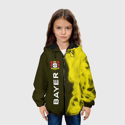 Детская куртка БАЙЕР - Огонь Вертикально / 3D-Черный – фото 3