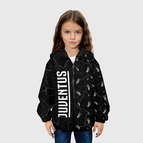 Детская куртка ЮВЕНТУС - Мрамор / 3D-Черный – фото 3