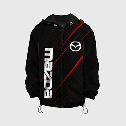 Куртка с капюшоном детская Mazda Мазда, цвет: 3D-черный