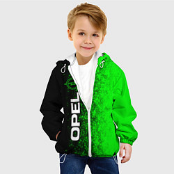 Куртка с капюшоном детская ОПЕЛЬ - Вертикально, цвет: 3D-белый — фото 2
