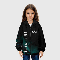 Куртка с капюшоном детская ИНФИНИТИ, INFINITI ГЕОМЕТРИЯ, цвет: 3D-черный — фото 2
