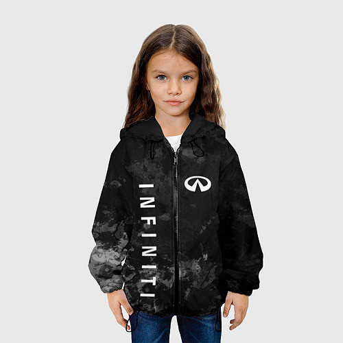 Детская куртка Infiniti, Инфинити Черно серый фон / 3D-Черный – фото 3